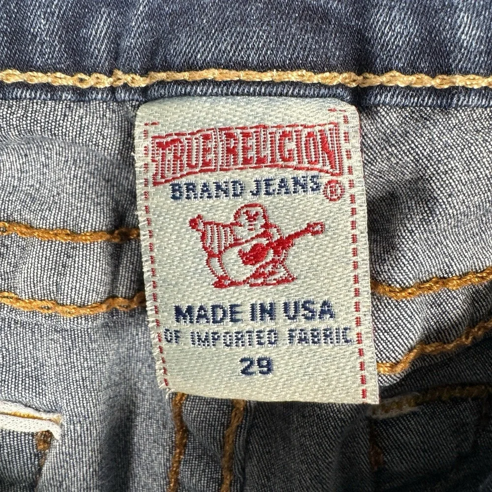 True Religion‎ Jeans Women 29 Casey Skinny Stretch Dark Wash USA Made Blue Denim
